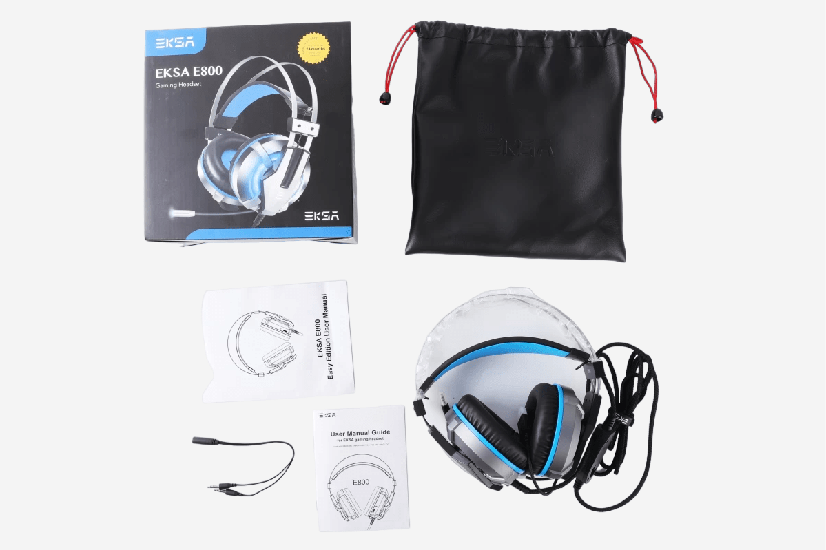 EKSA Gaming Headset E800 - Stereo Music With USB+3.5mm 4 Pin