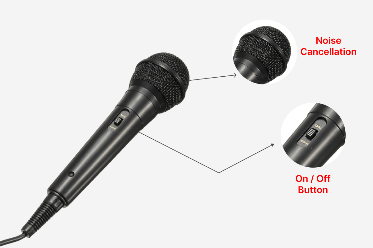 PS4 Wired Microphone | High-Quality Mic - Karaoke Mic for PS4